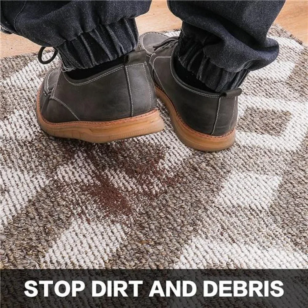 Door Mat, Front Indoor Doormat TPR Backing Non Slip Entry Rug Washable